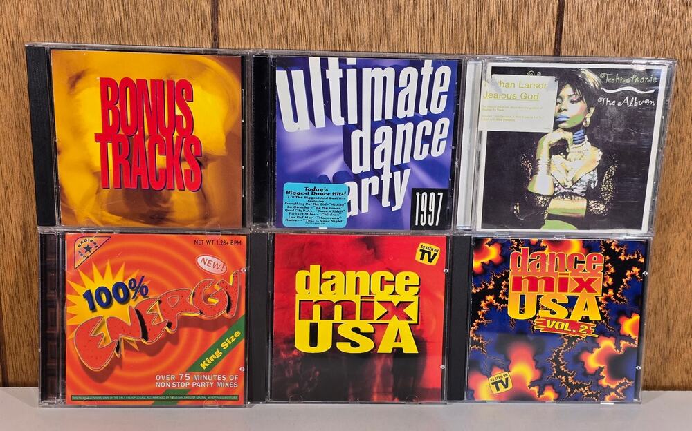 Dance Music CD Lot Technotronic Dance Mix USA Ultimate Dance Party 100% Energy